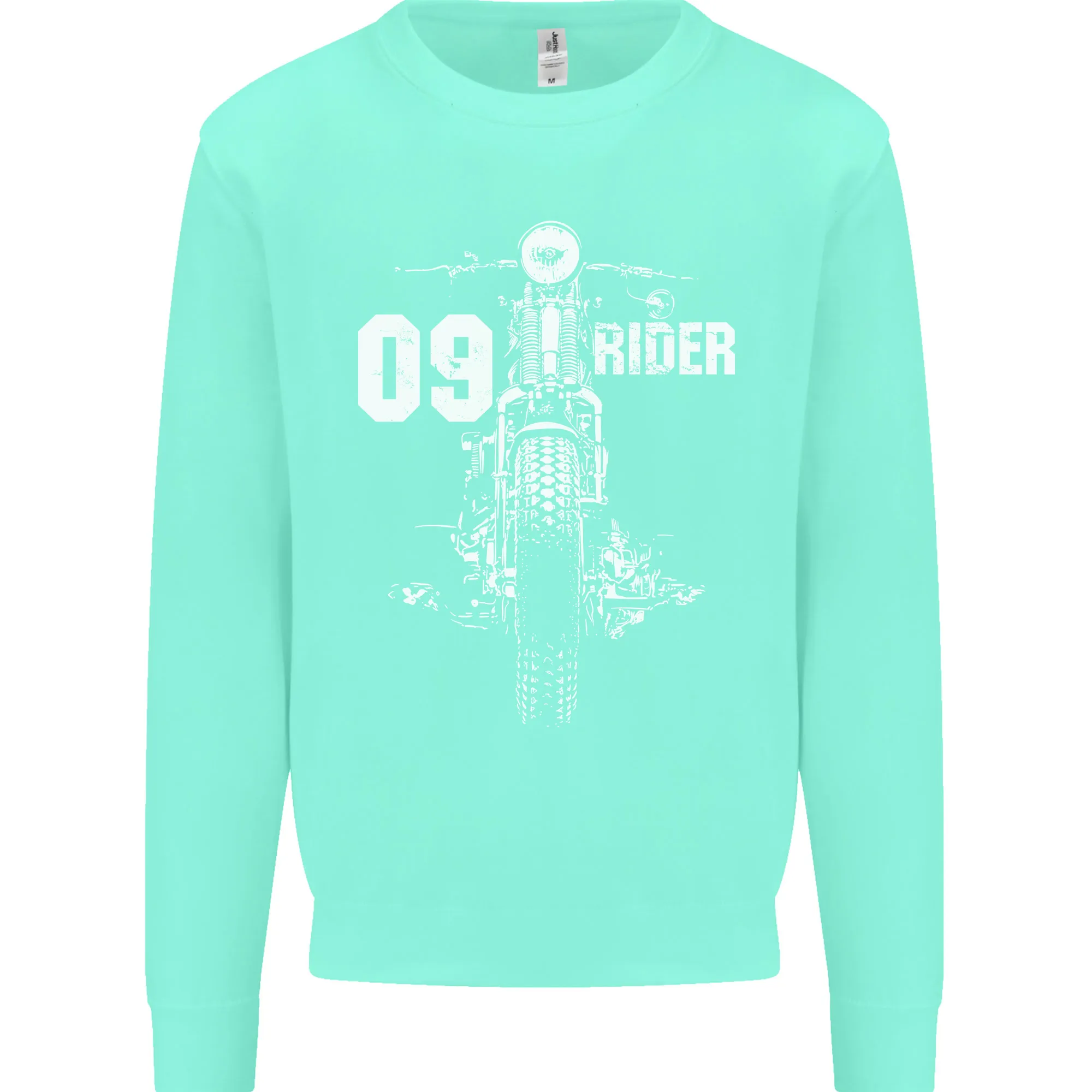 09 Motorbike Rider Biker Motorcycle Mens Sweatshirt Jumper