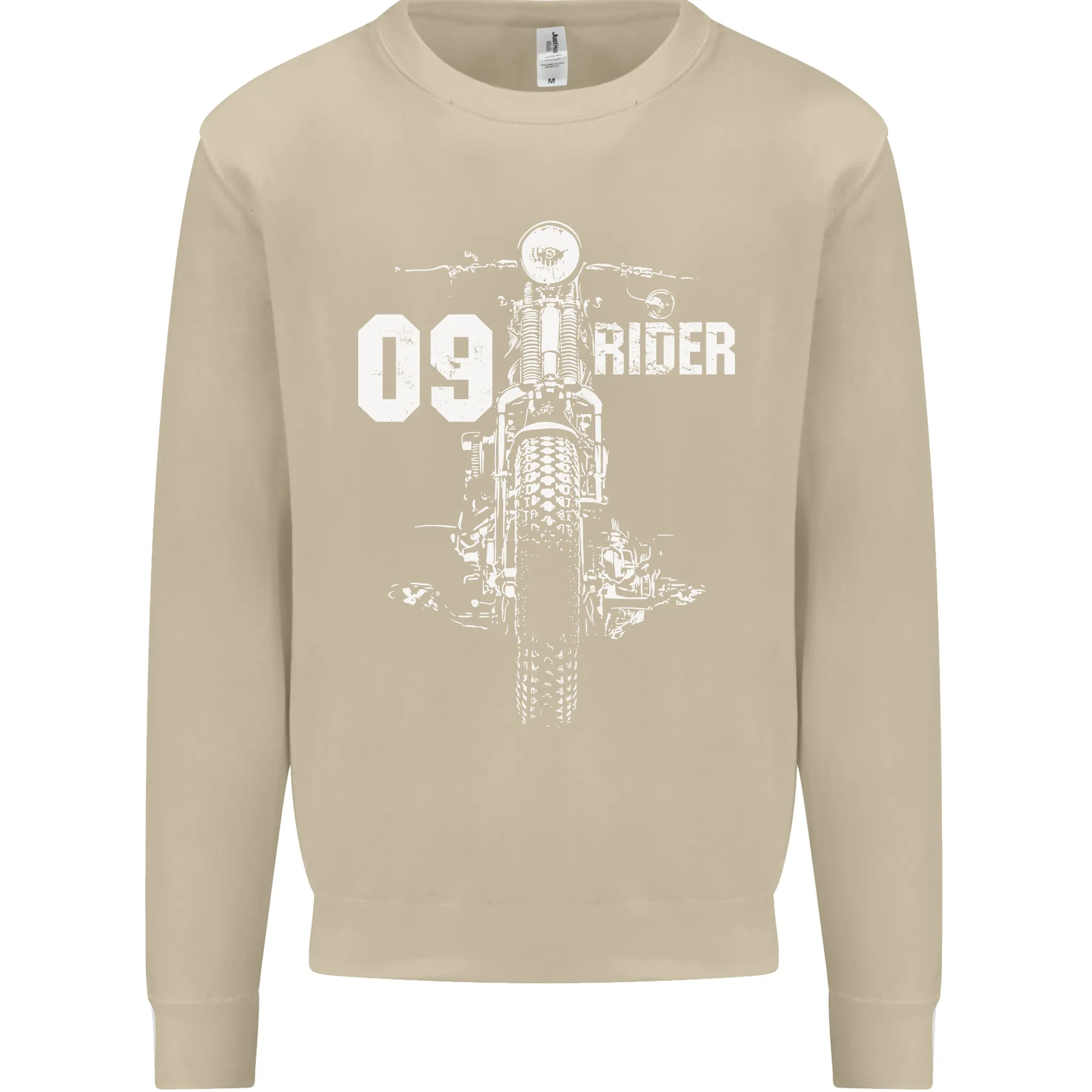 09 Motorbike Rider Biker Motorcycle Mens Sweatshirt Jumper