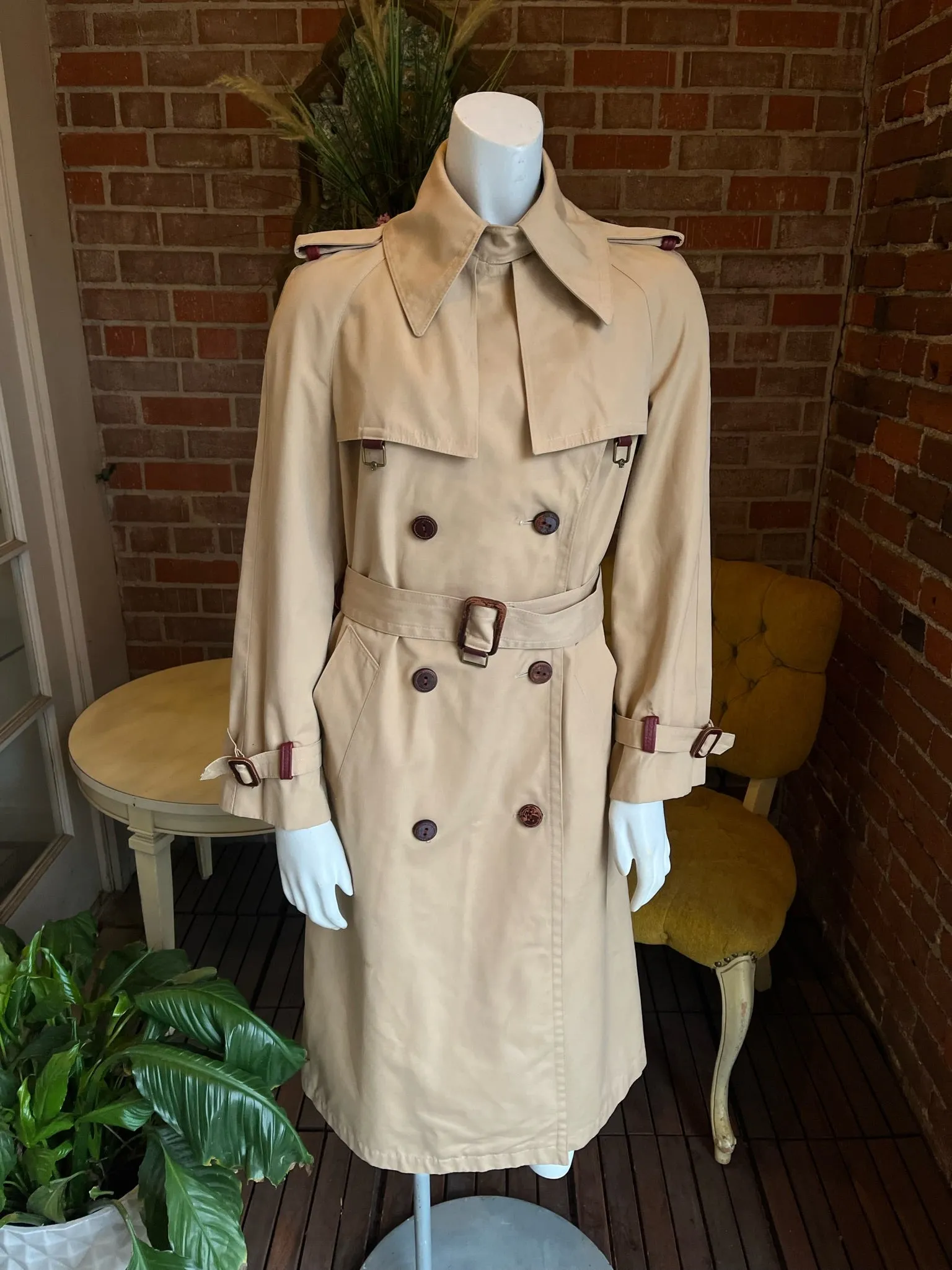 1970s Etienne Aigner Rain Trench Coat