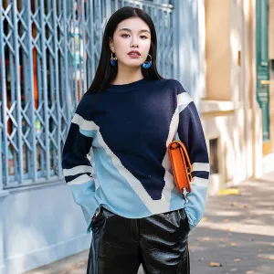 8GIRLS TEXTURED COLORBLOCK KNITTED JUMPER