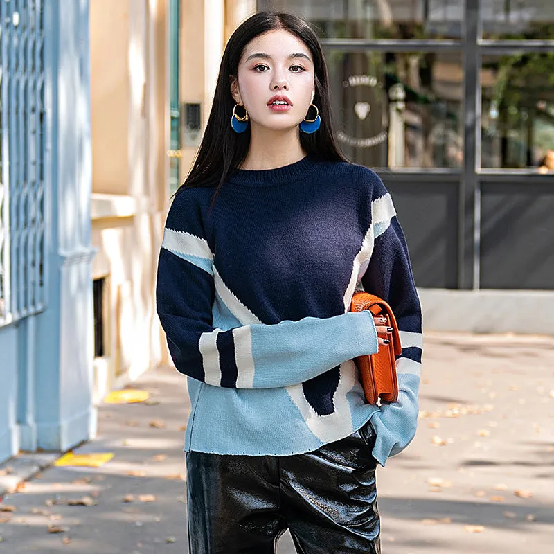 8GIRLS TEXTURED COLORBLOCK KNITTED JUMPER