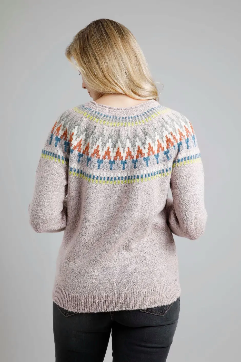 ARINA FAIR ISLE JUMPER 19470-PINK