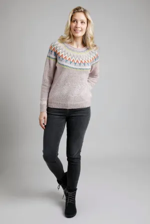 ARINA FAIR ISLE JUMPER 19470-PINK