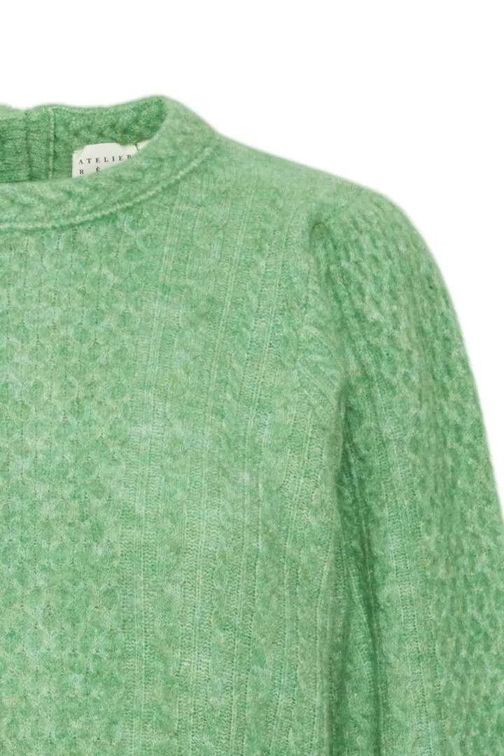 Atelier Reve Azora Knit-Peppermint Melange-20121305