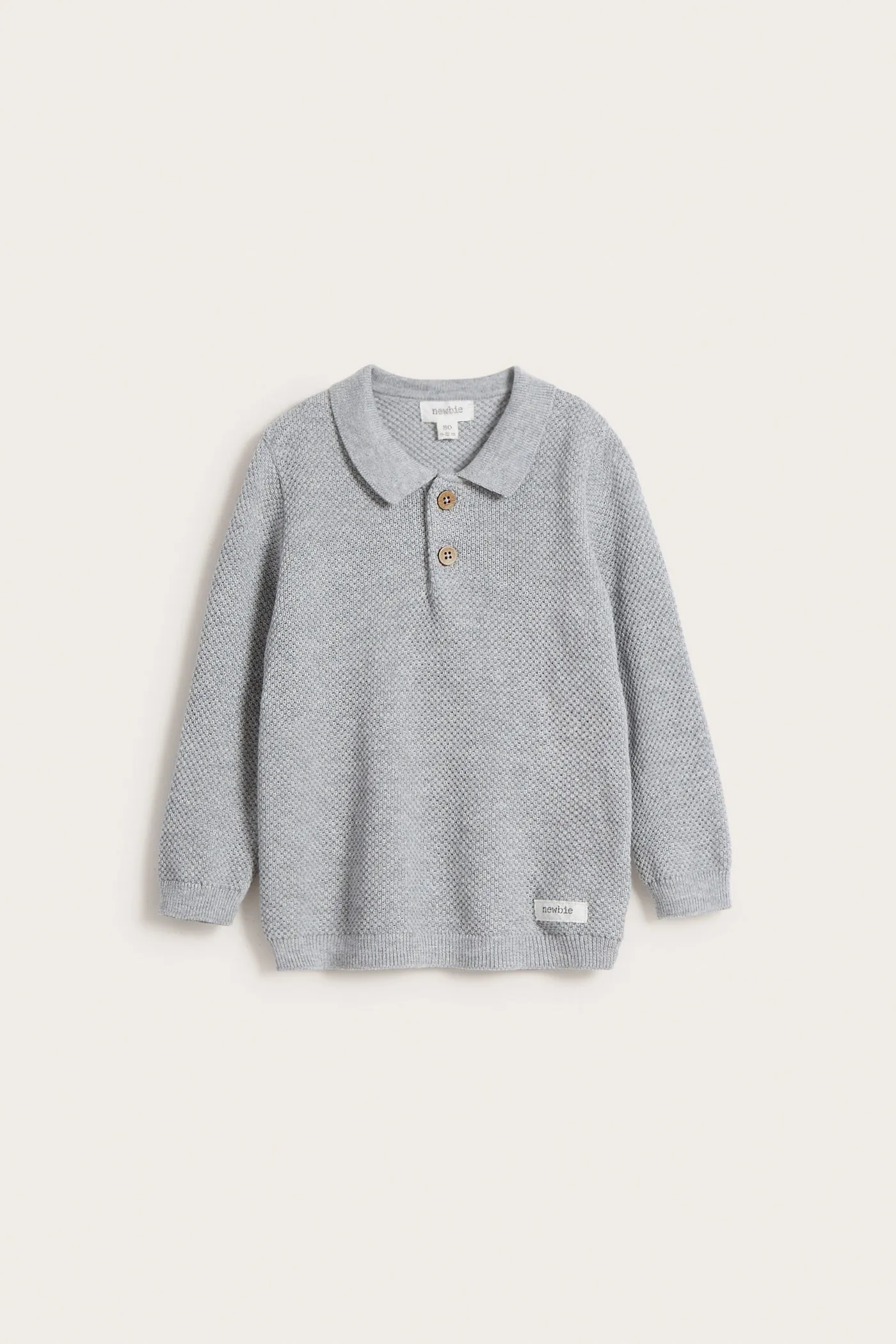 Baby grey grandad jumper