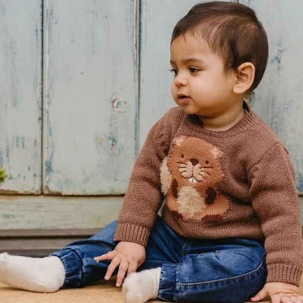 Bebe Myles Beaver Knitted Jumper