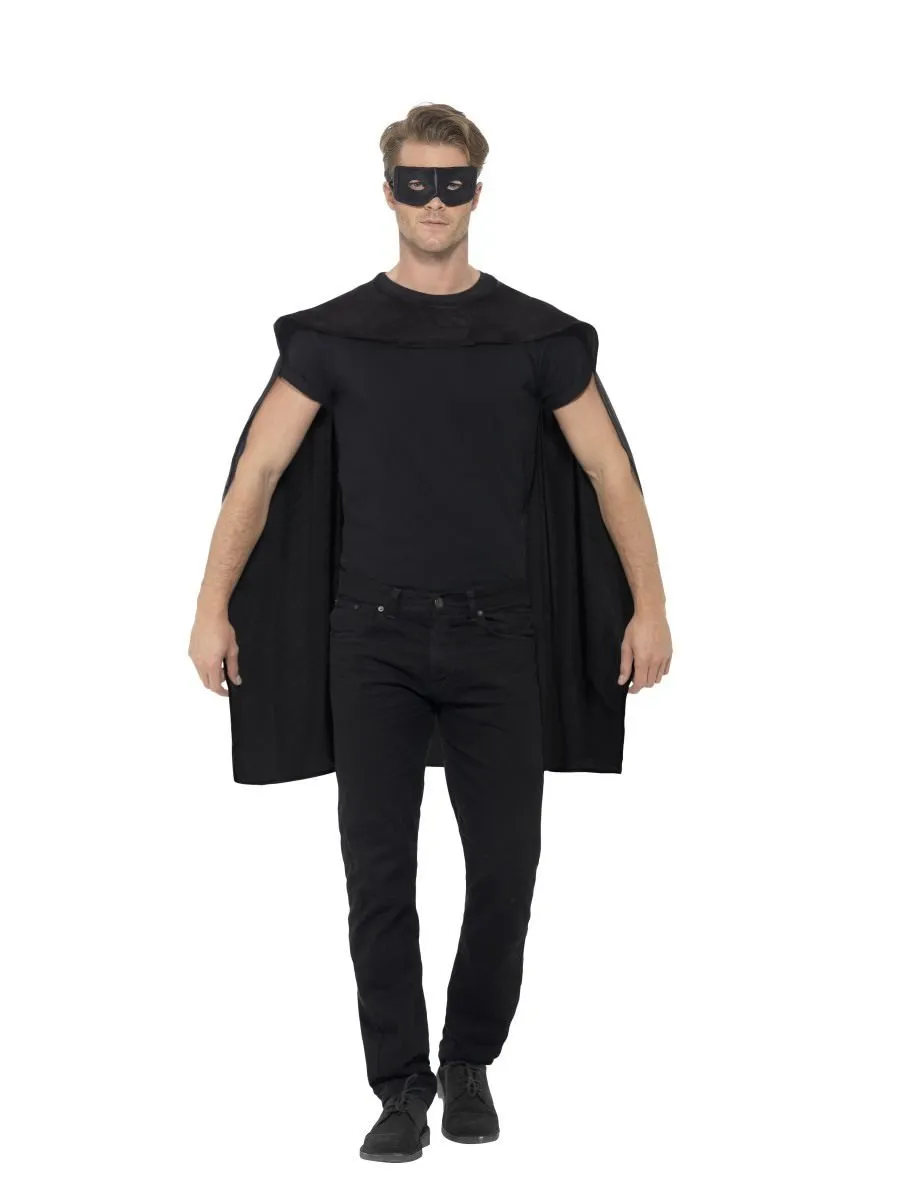 Black Cape with Eyemask