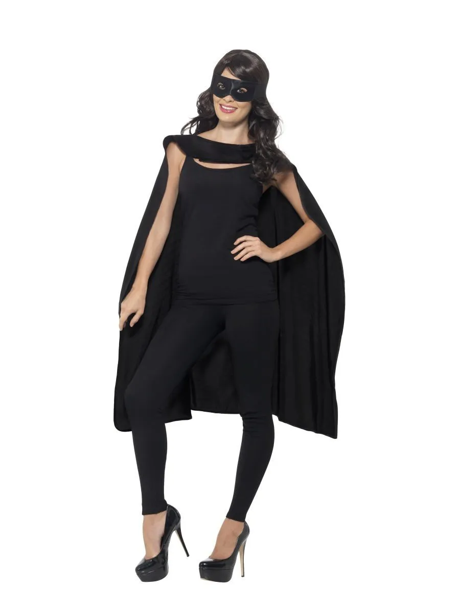 Black Cape with Eyemask