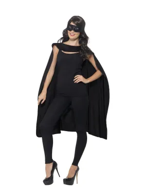 Black Cape with Eyemask