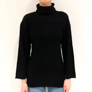 Black Polo Neck Jumper Extra Small