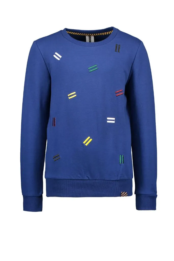 Blue Jumper with Embroidery