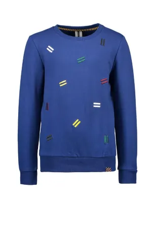 Blue Jumper with Embroidery