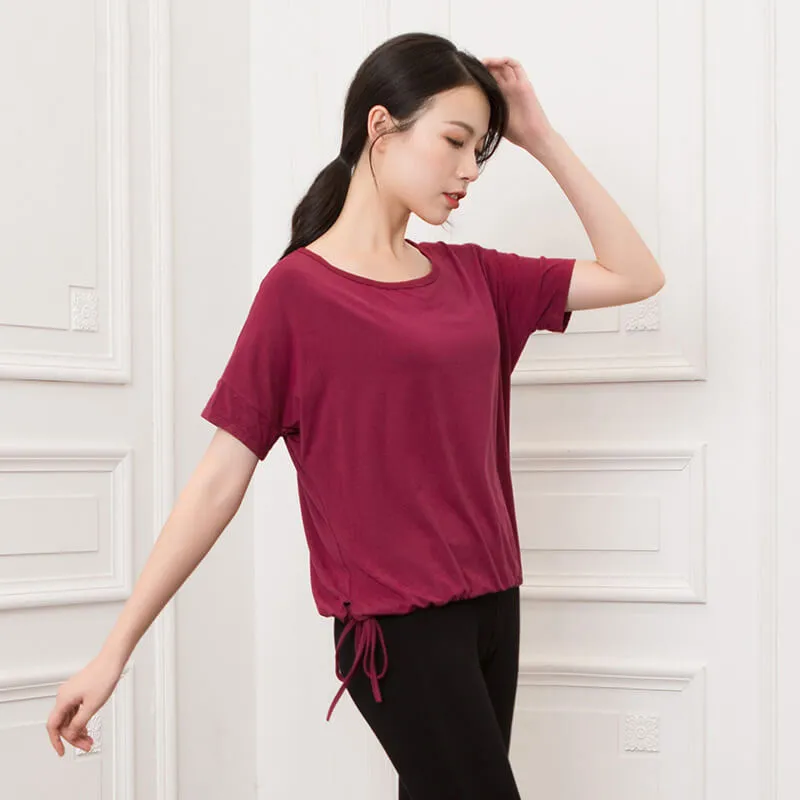 Boat Neck Half Sleeve Latin/Ballroom Top