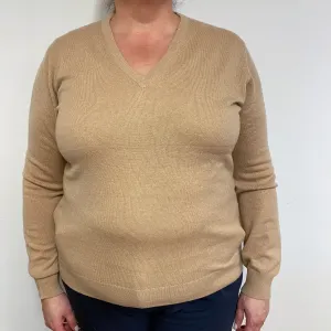 Brand New Scottish Caramel V-Neck Jumper Extra Large