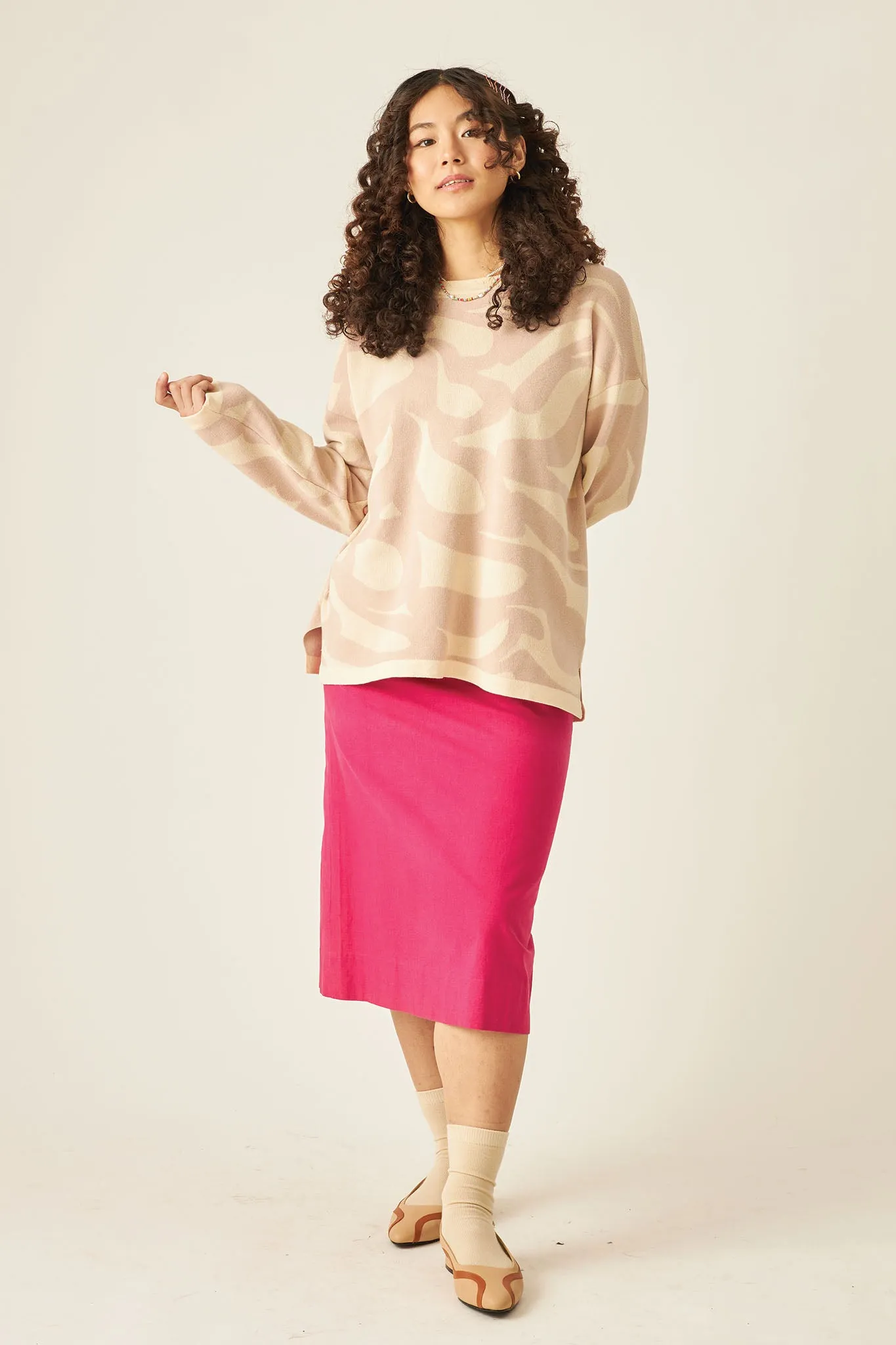 BRAZEN Pullover in Light Oat