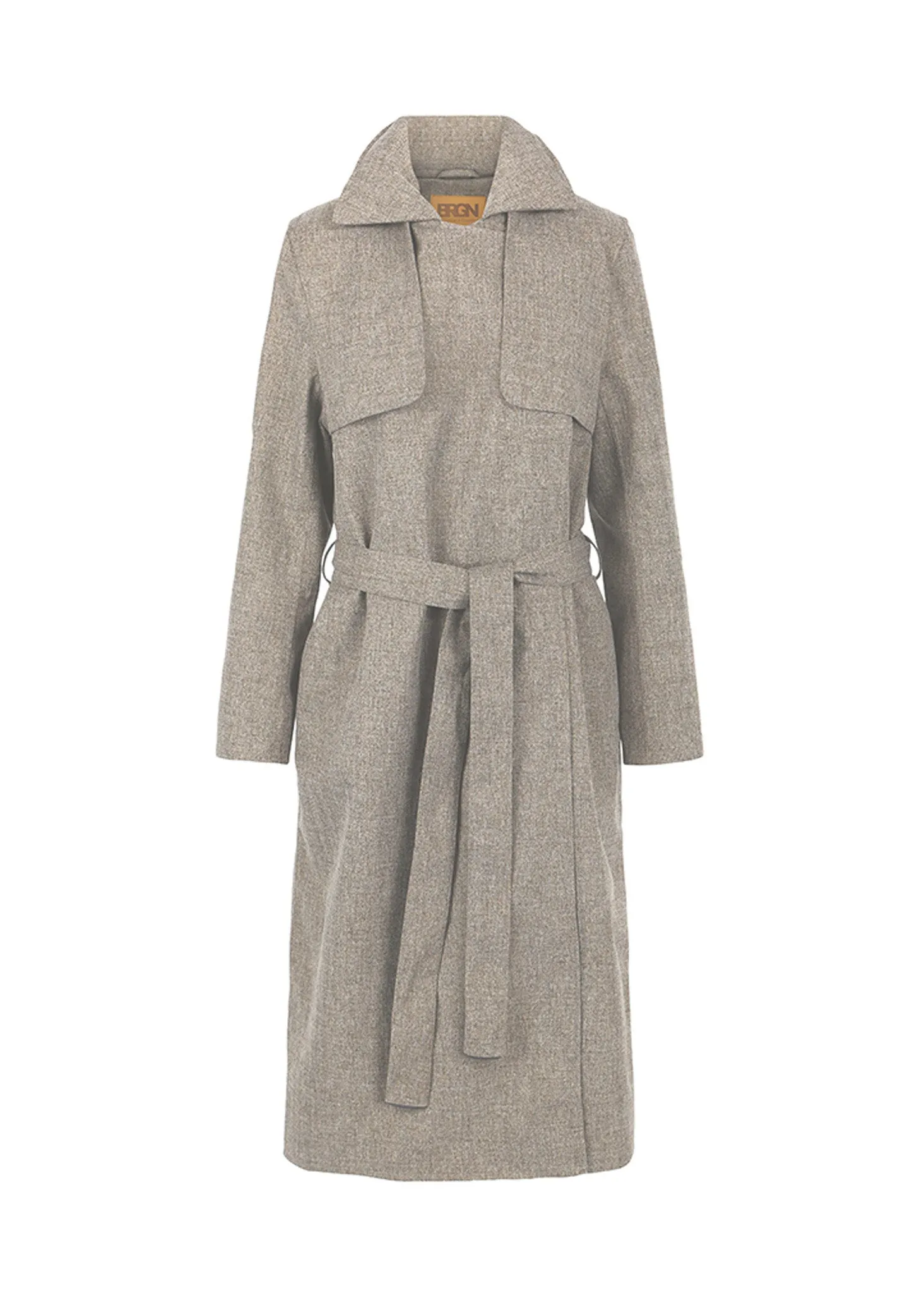 BRGN Second Hand - Vind El Coat Brown Tweed - L