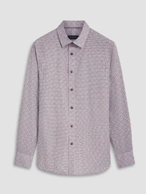 Bugatchi Willow Tiles  6 Way Stretch Long Sleeve