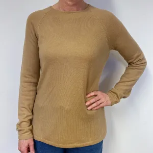 Butterscotch Brown Crew Neck Jumper Medium