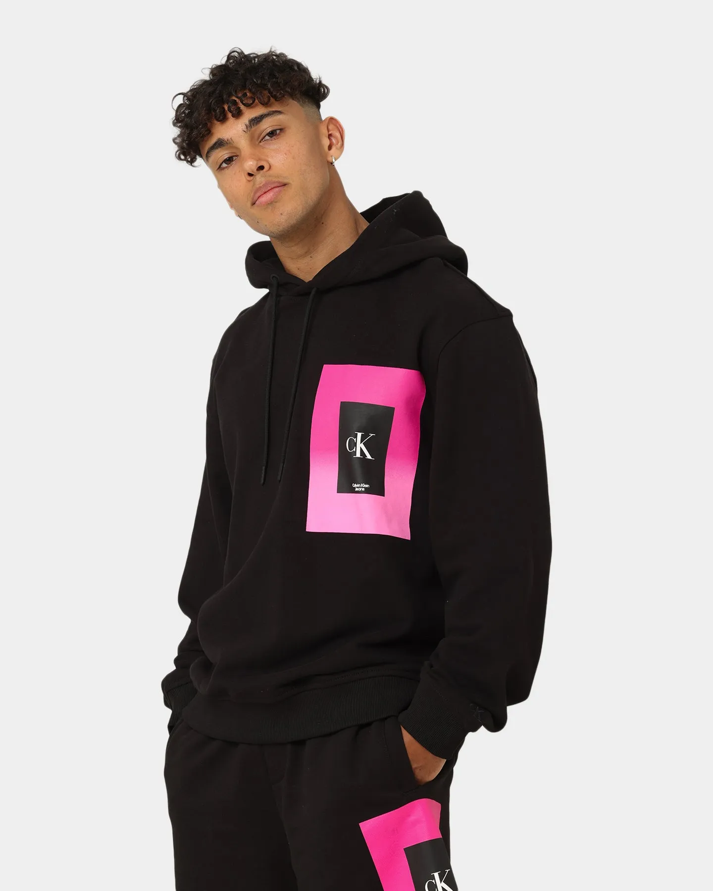 Calvin Klein Illuminated Box Hoodie CK Black