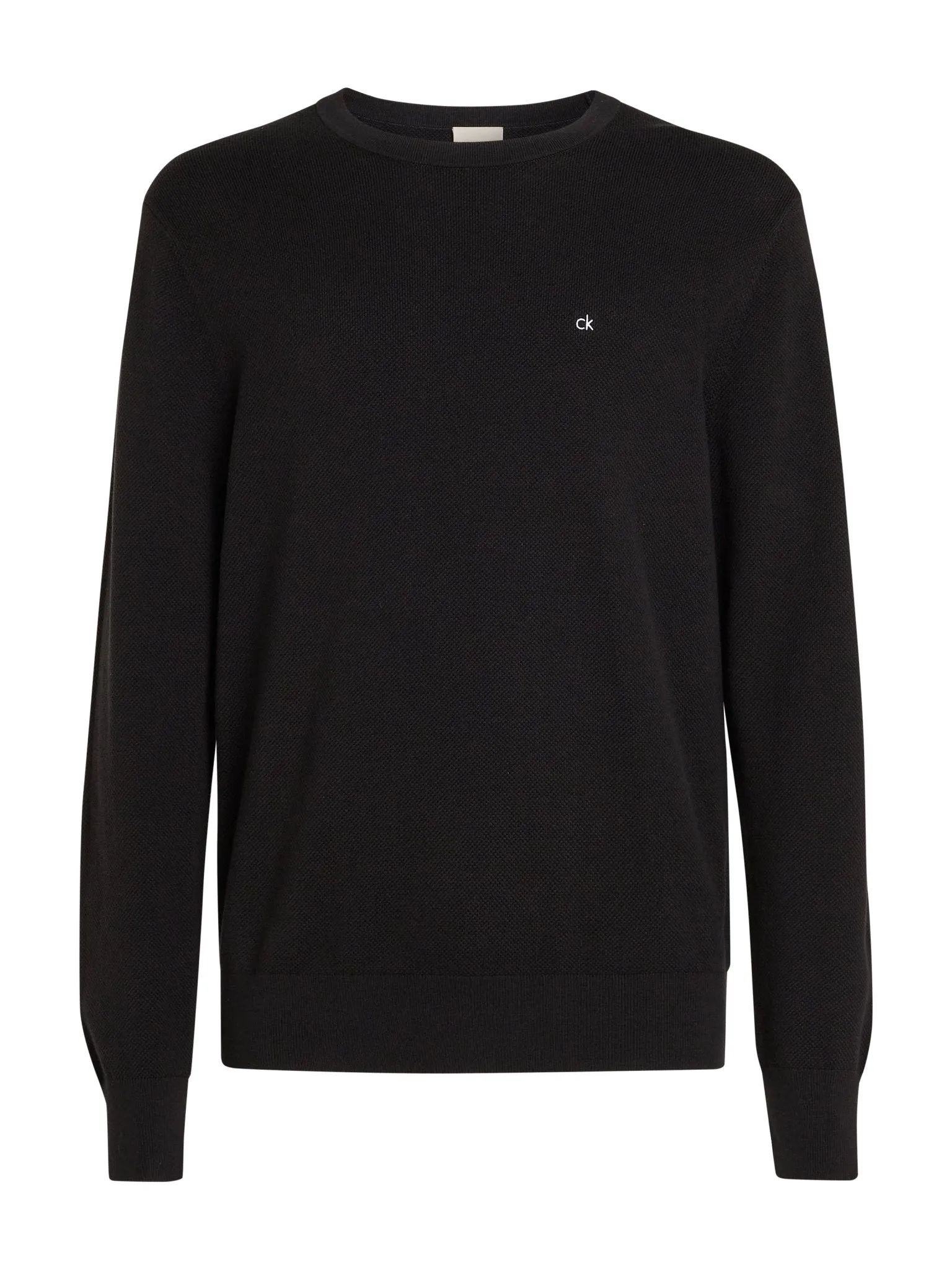 Calvin Klein Micro Pique Structure Crew Neck Jumper