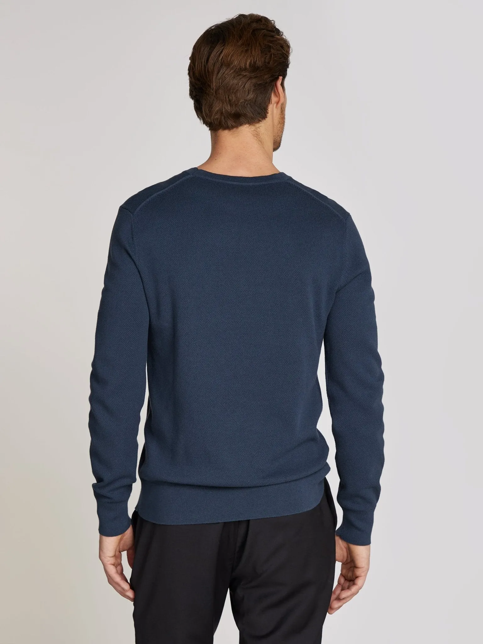 Calvin Klein Micro Pique Structure Crew Neck Jumper