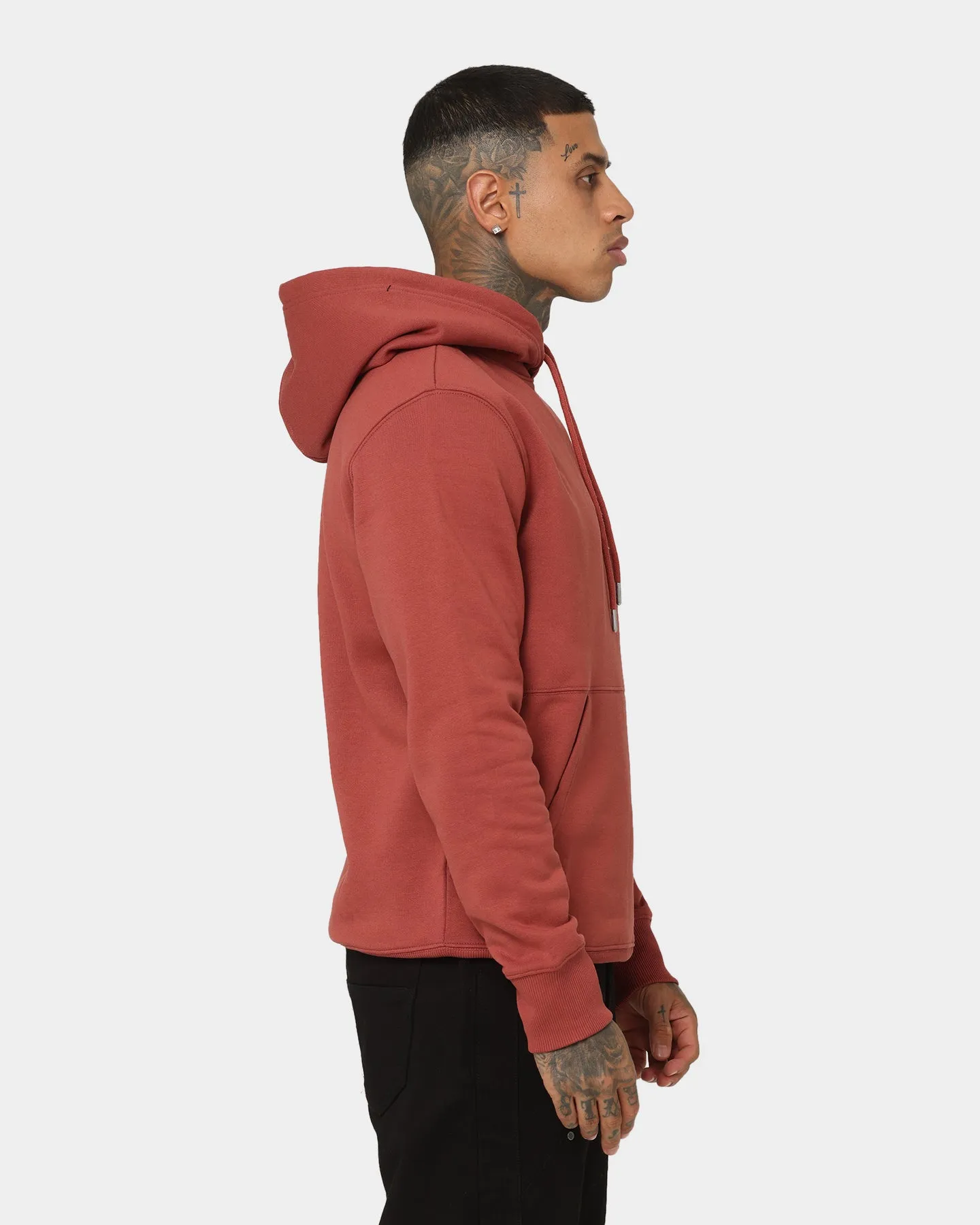 Calvin Klein Monogram Logo Hoodie Terracotta Tile