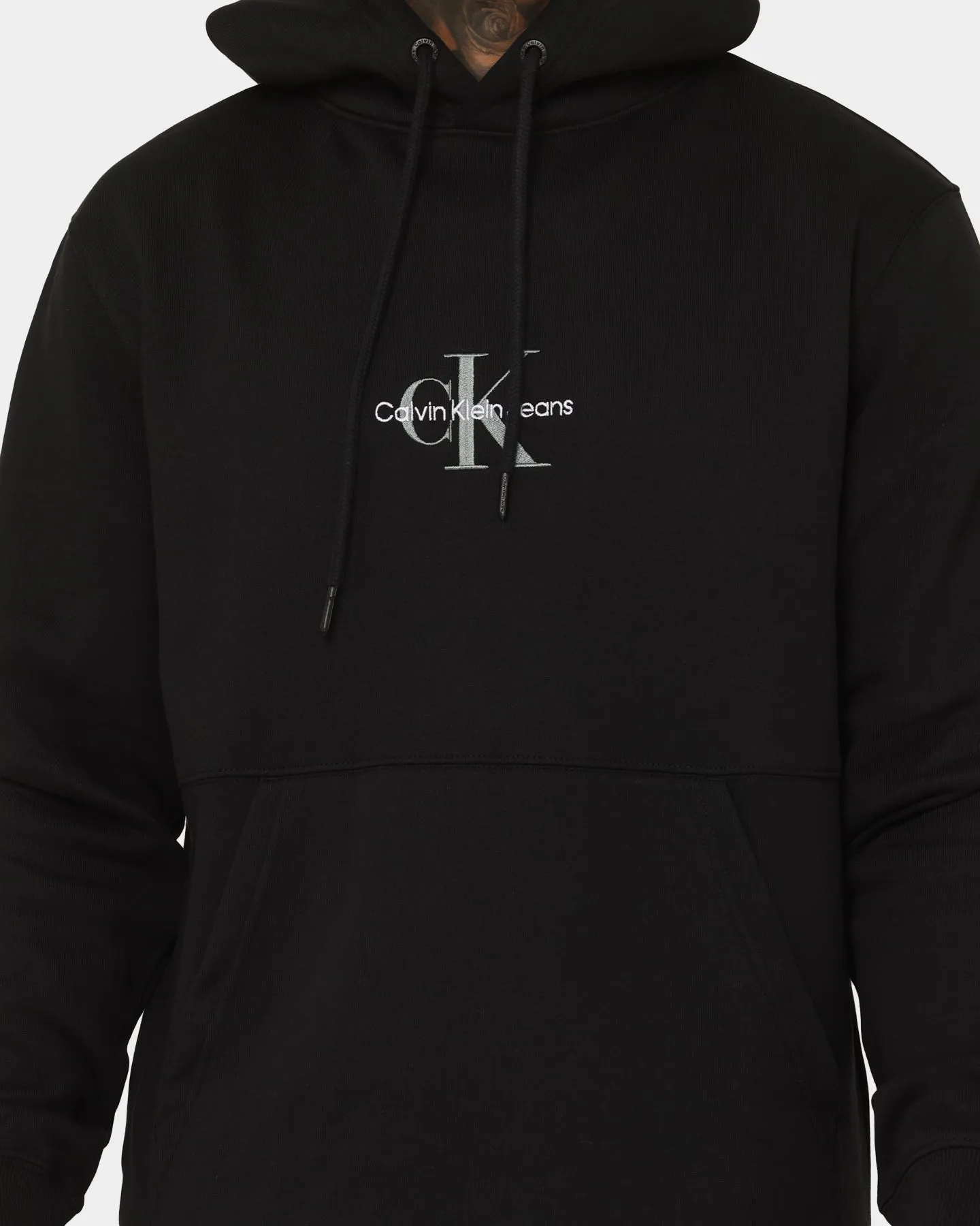 Calvin Klein Monologo Hoodie Ck Black
