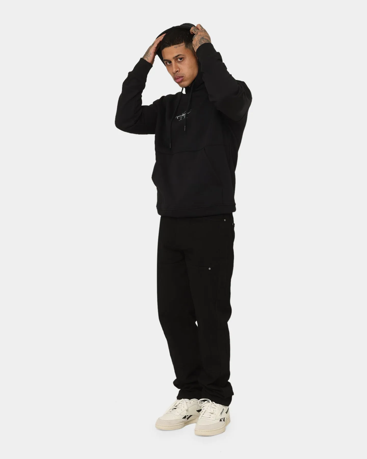 Calvin Klein Monologo Hoodie Ck Black