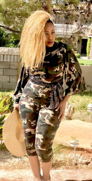 Camouflage Capri Jumper