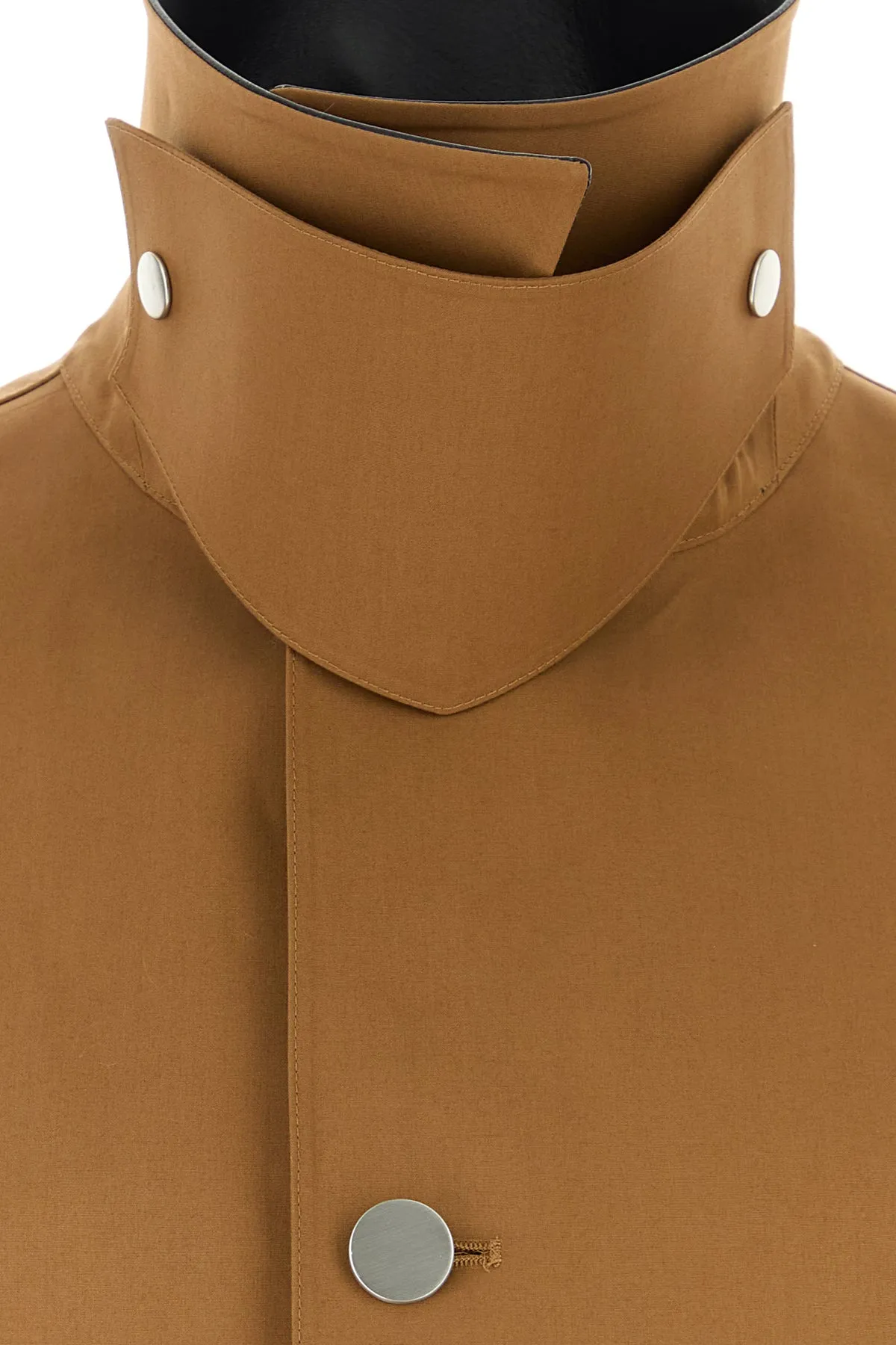 Caramel cotton trench coat