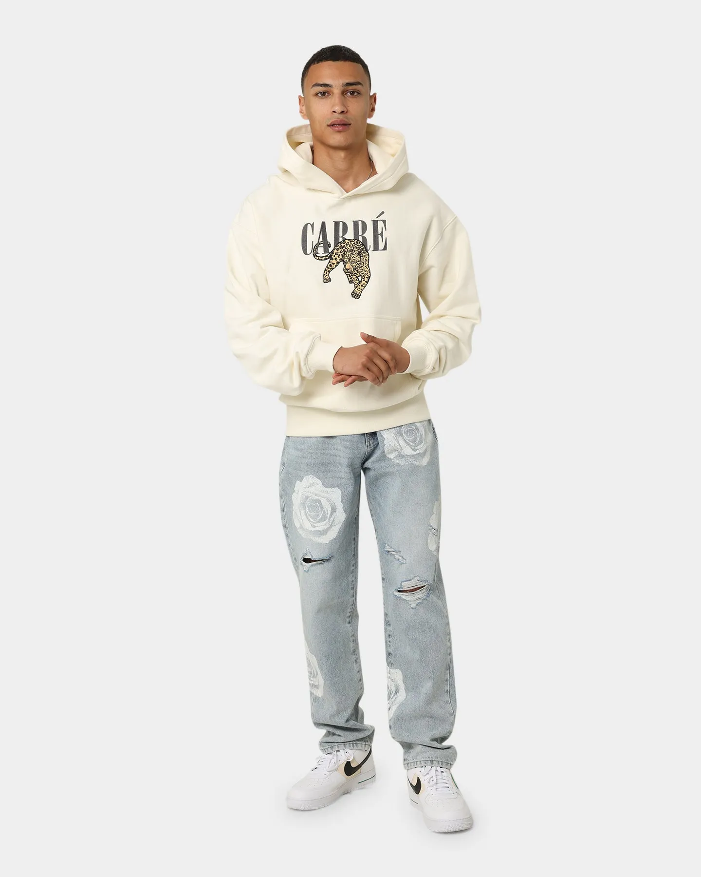 Carré Leo Oversized Hoodie Off White