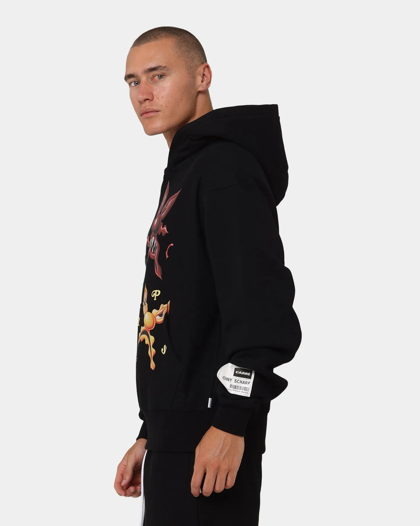 Carré X Kenny Scharf Meanie Oversized Hoodie Black