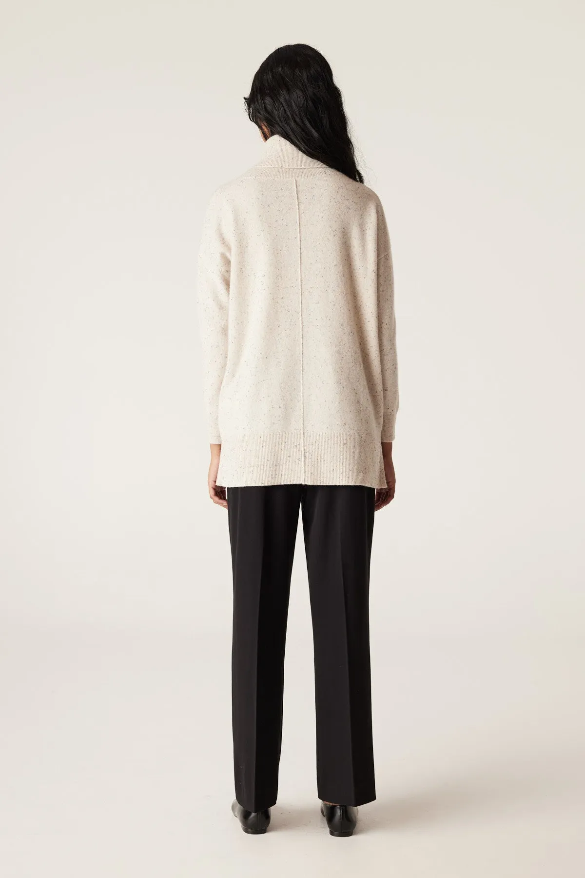 Cashwool Oversized Jumper - Eggshell
