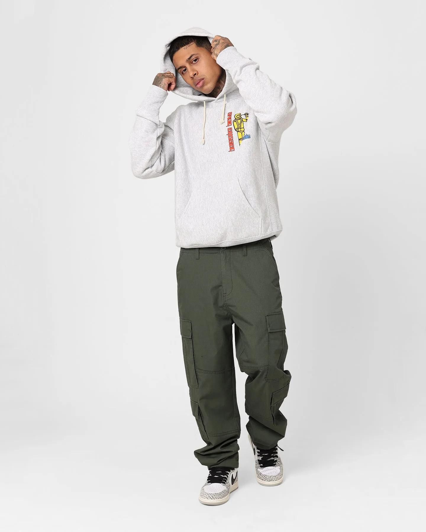 Champion X Beastie Boys Logo Hoodie Oxford Heather