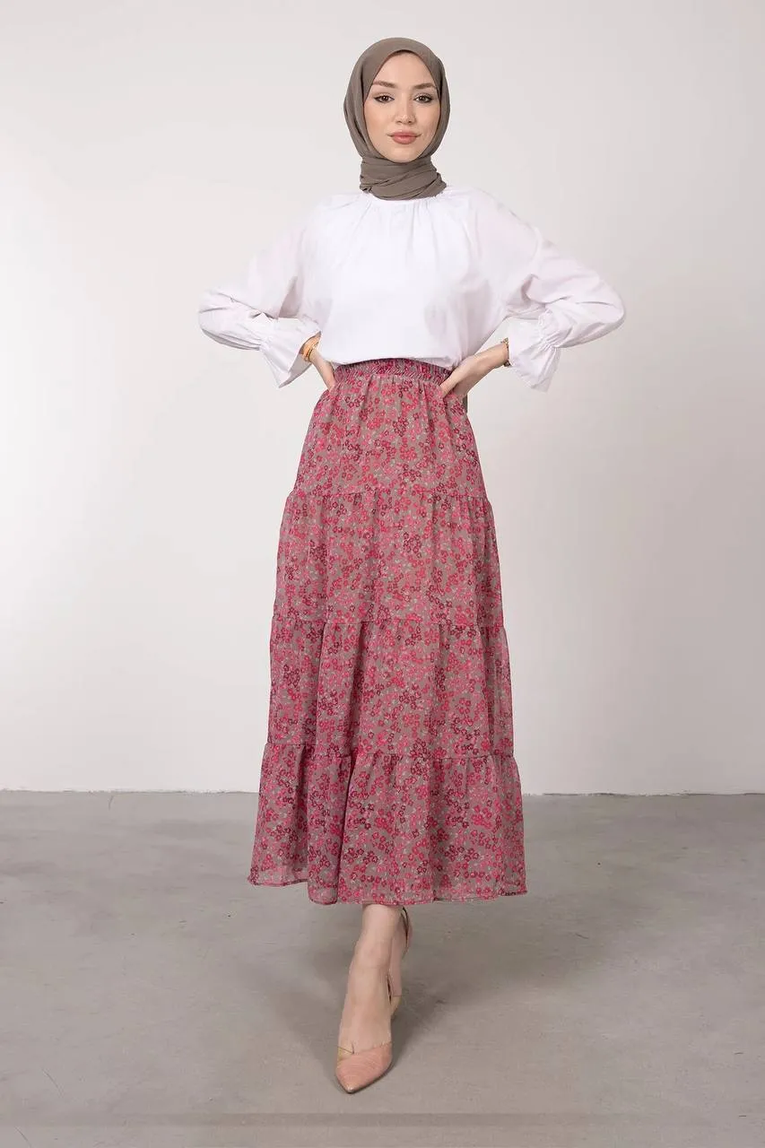 Chiffon Skirt - Elastic waist || S23