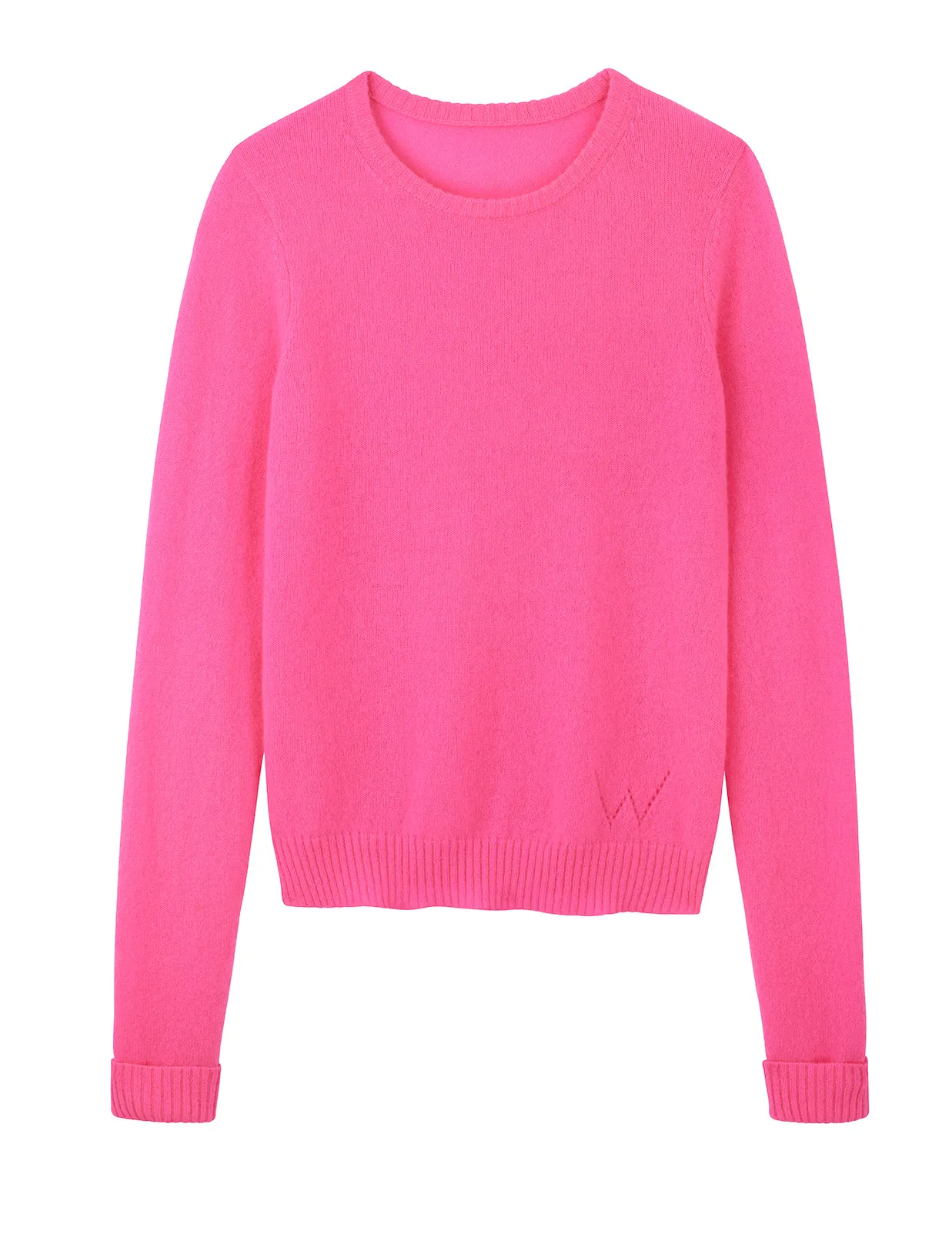 Cleo Cashmere Jumper - Neon Pink