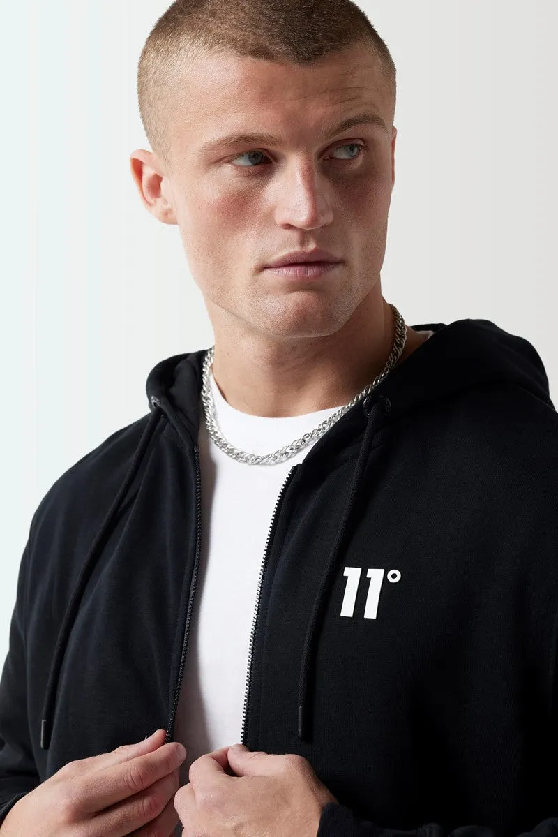 Core Full Zip Hoodie - Black