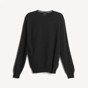 Crew Neck Jumper - Black