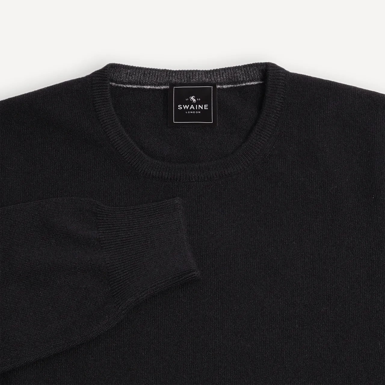 Crew Neck Jumper - Black