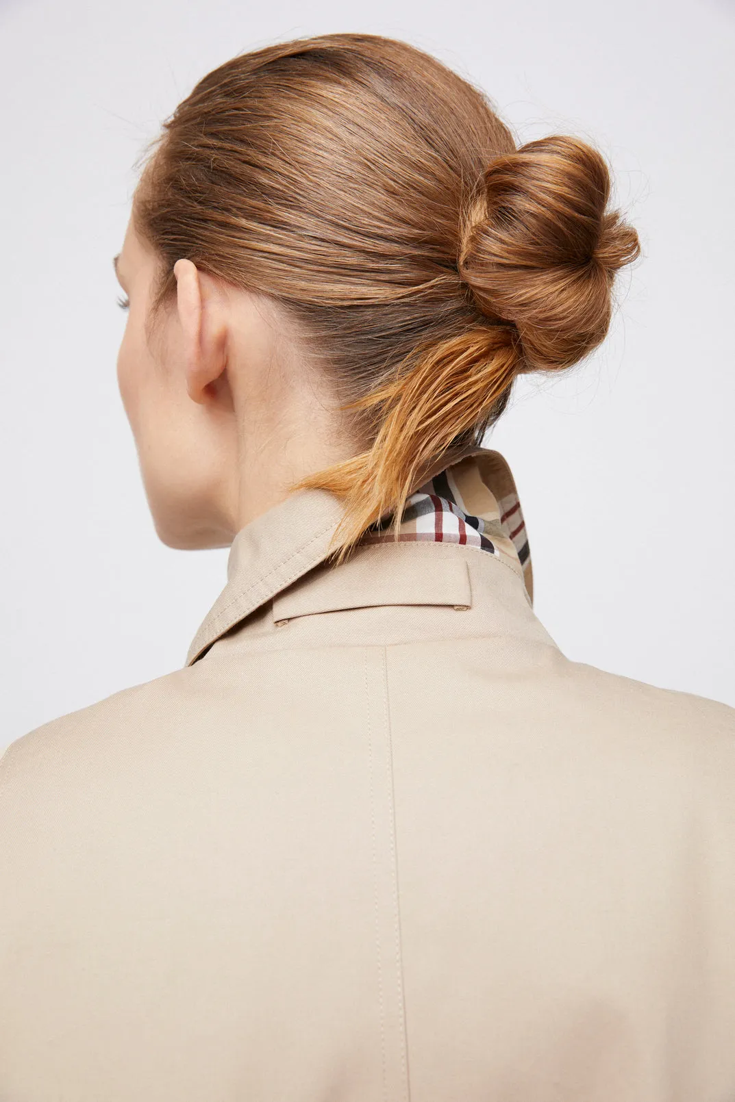 Cropped Trench Coat - Travertine