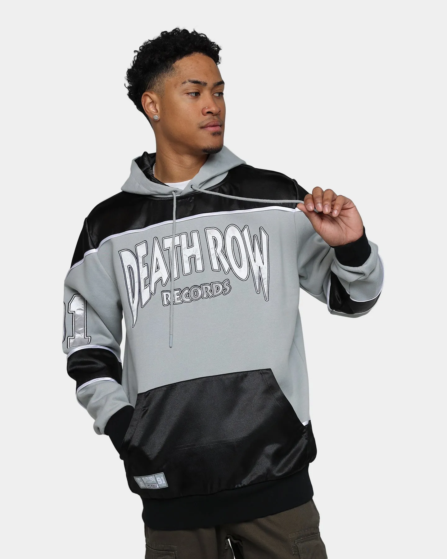 Deathrow Records LA Style Hoodie Black/Grey