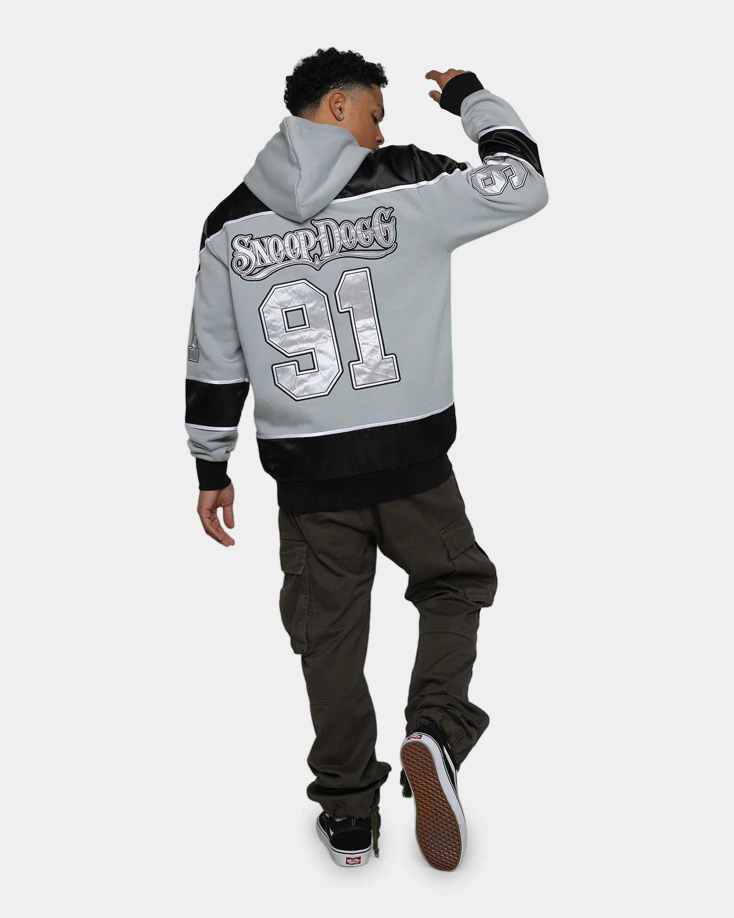 Deathrow Records LA Style Hoodie Black/Grey
