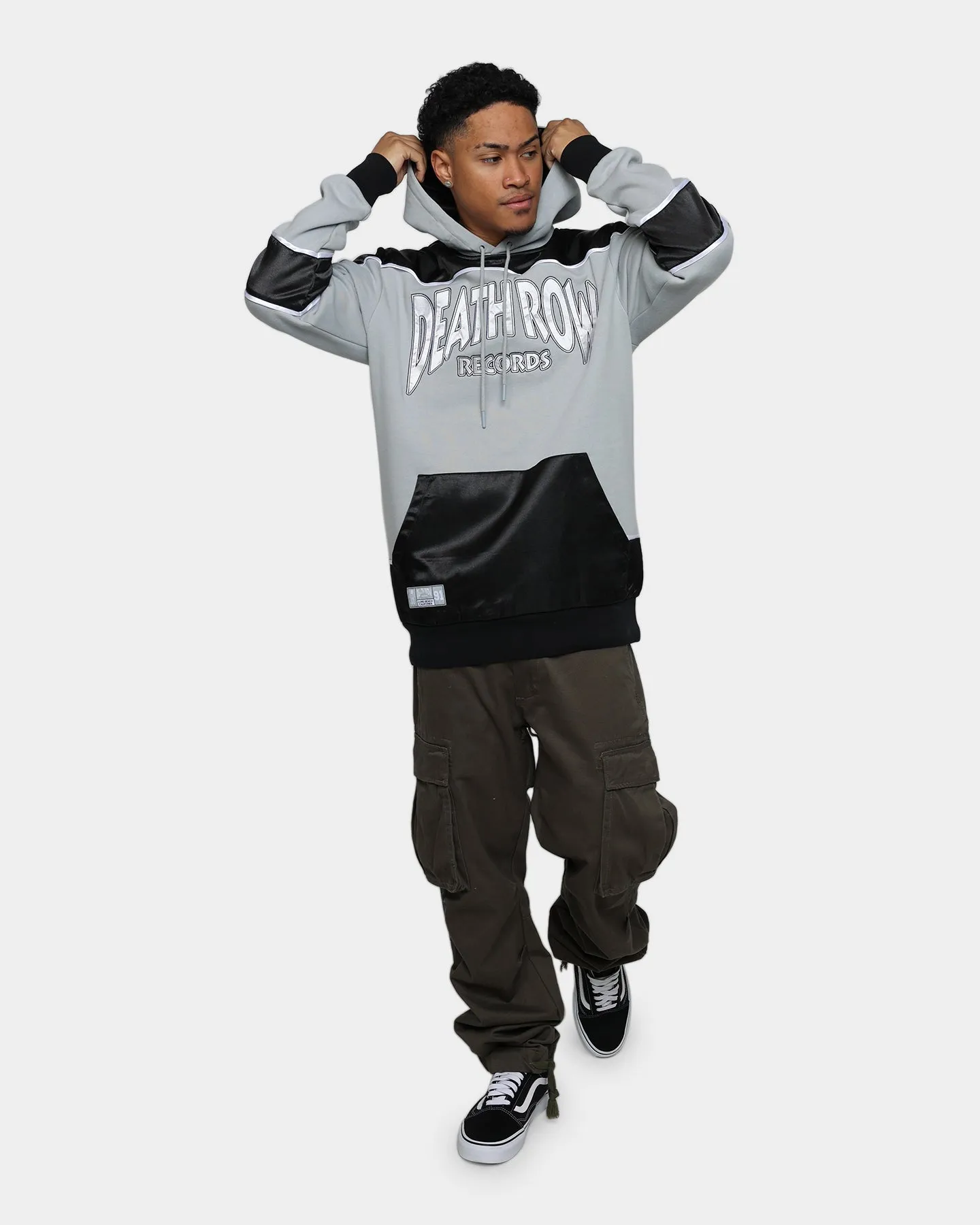 Deathrow Records LA Style Hoodie Black/Grey