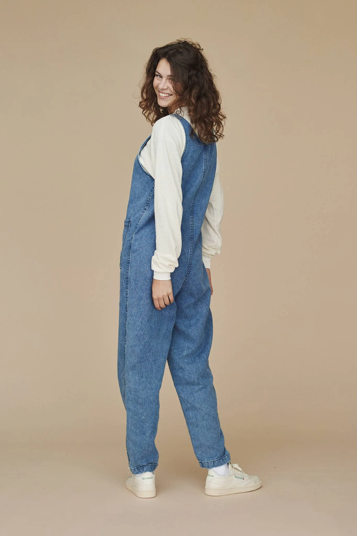 Denim Button Front Jumper