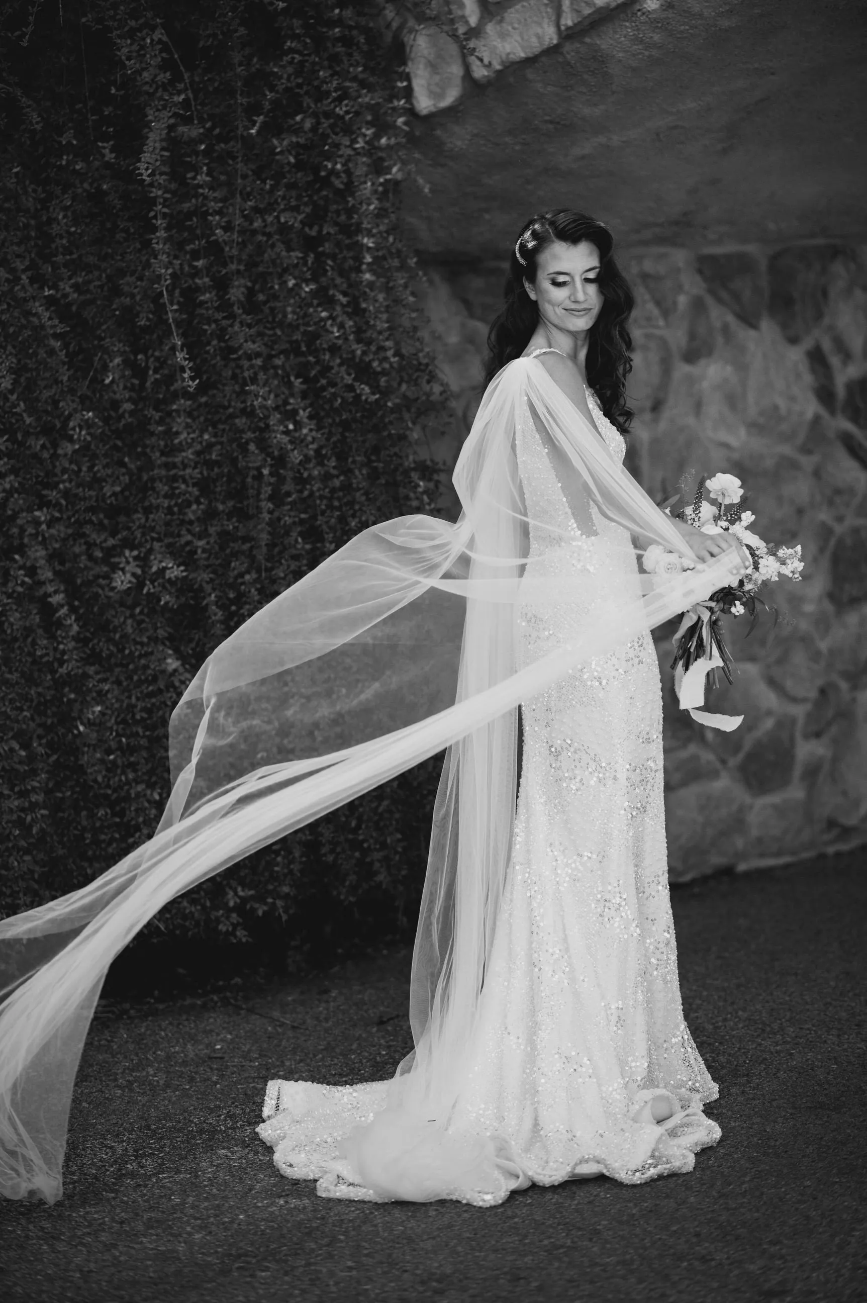 Detachable Tulle Shoulder Wing Set Veil Alternative