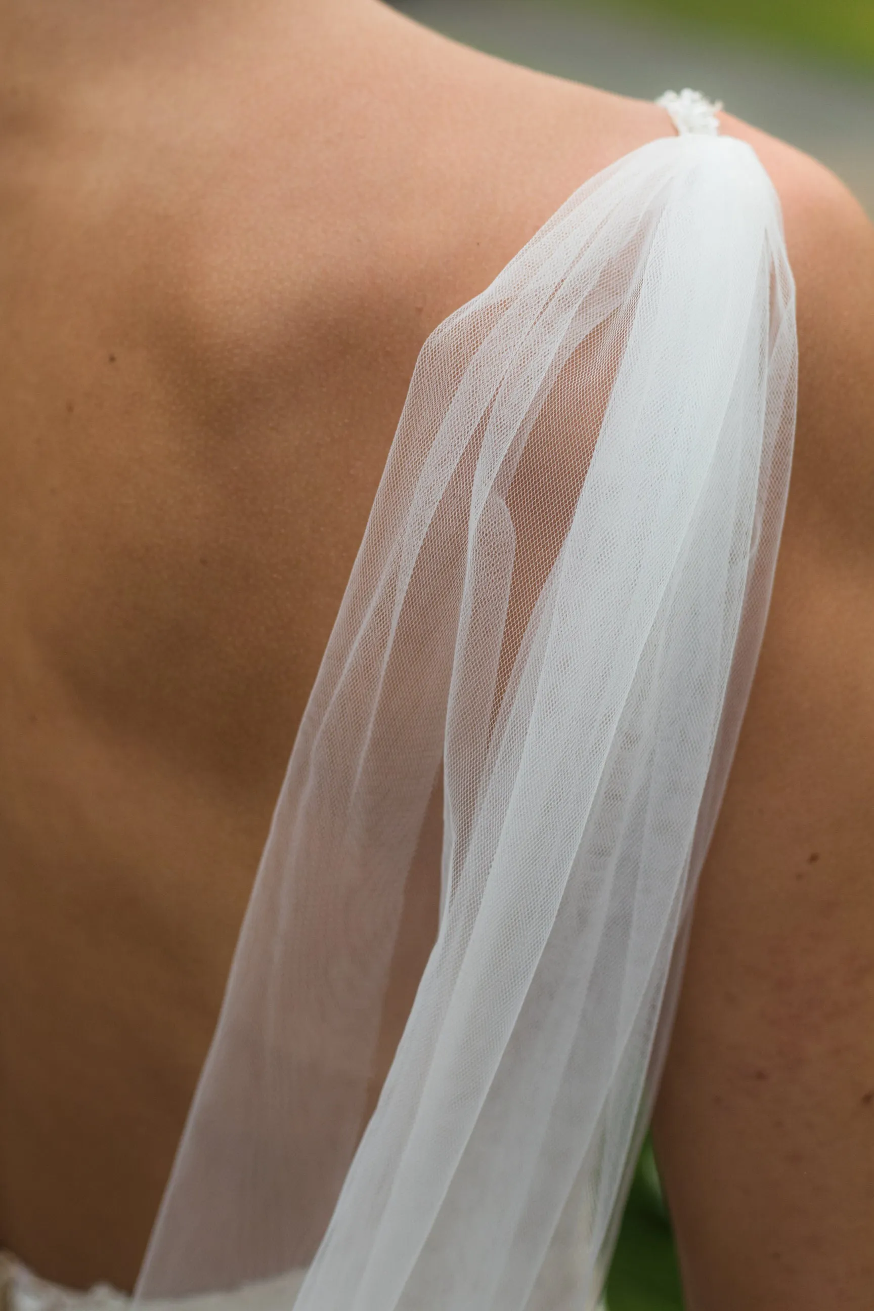 Detachable Tulle Shoulder Wing Set Veil Alternative