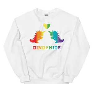 Dinomite Pride Sweatshirt White/Rainbow