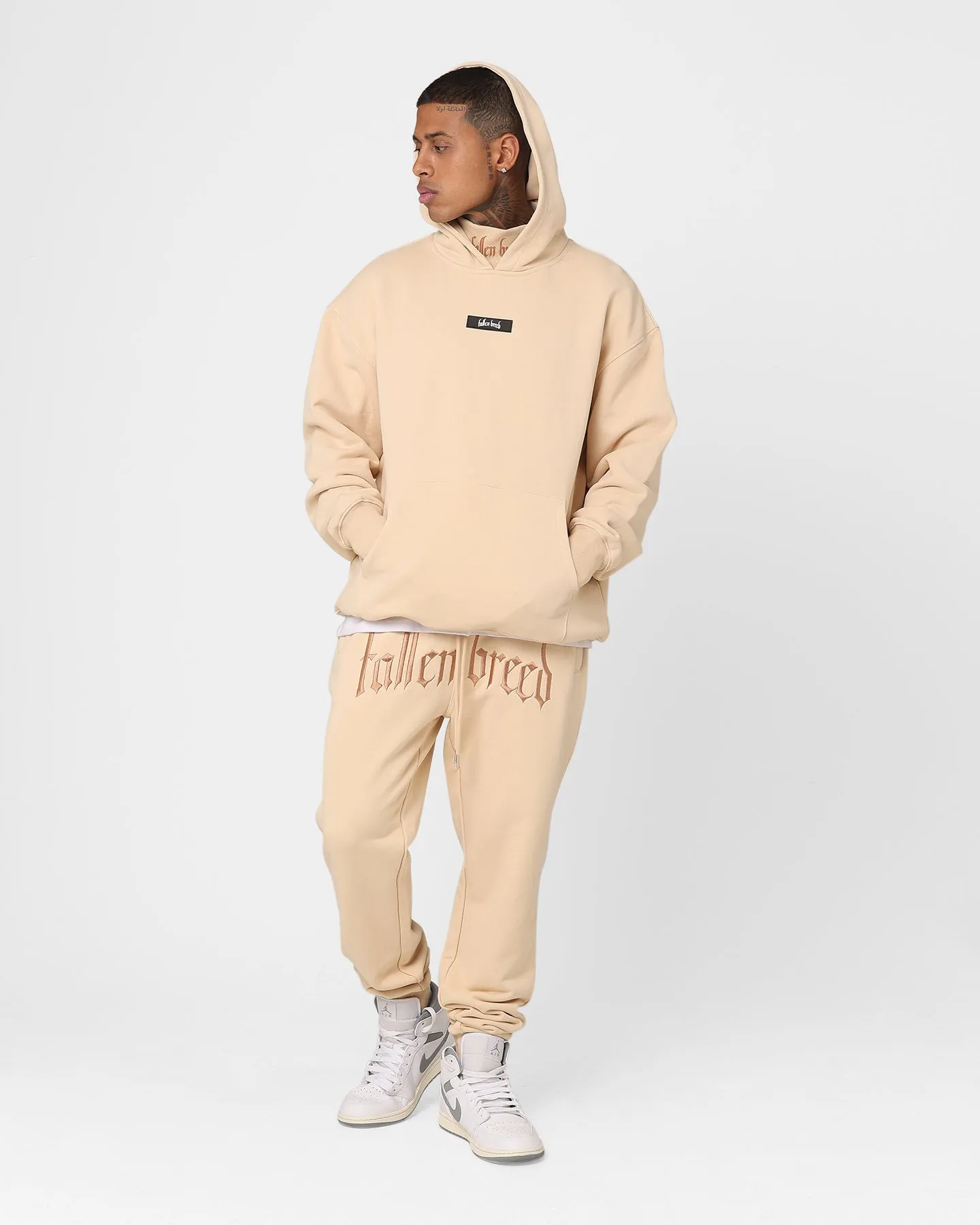 Fallen Breed Signature Logo Hoodie Nude