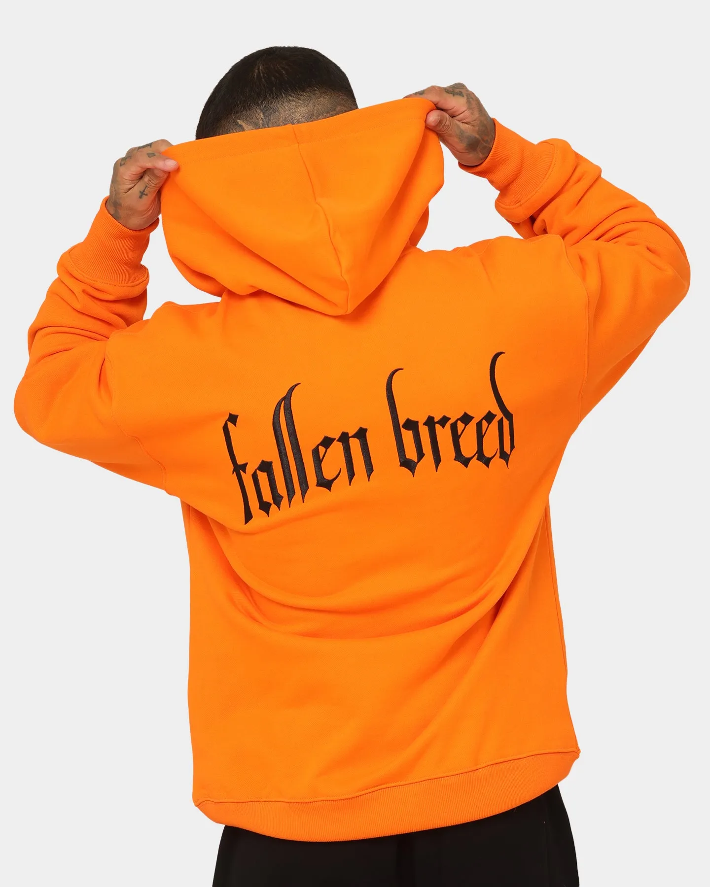 Fallen Breed Signature Logo Hoodie Orange