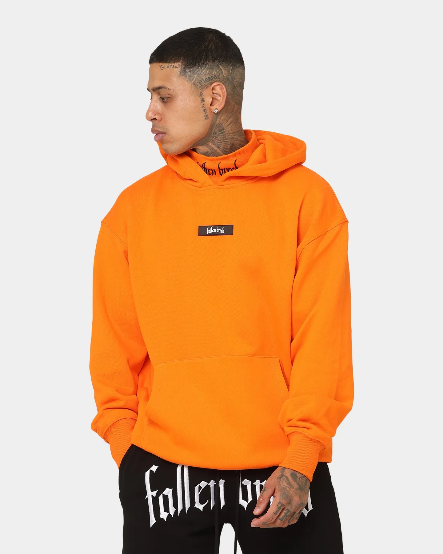 Fallen Breed Signature Logo Hoodie Orange